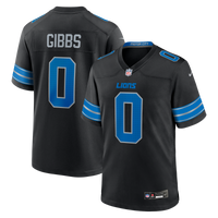 Detroit Lions Jahmyr Gibbs Nike Black 2nd Alternate Game Player Jersey