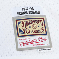 Chicago Bulls Mitchell & Ness Dennis Rodman 1997 Cracked Cement Swingman Jersey - White