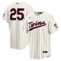 Minnesota Twins Byron Buxton Nike Cream 2026 Field of Dreams Stadium Jersey