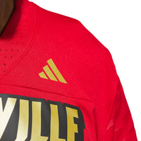adidas #24 Red Louisville Cardinals Alternate Premier Strategy Jersey