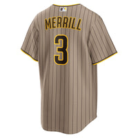 San Diego Padres Jackson Merrill Nike Sand Alternate Replica Jersey