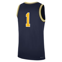 Jordan Brand Navy Michigan Wolverines Road Replica Basketball Jersey