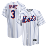 New York Mets Carson Benge Nike White Home Replica Jersey