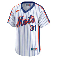 New York Mets Mike Piazza Nike White Throwback Cooperstown Collection Limited Jersey