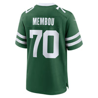 New York Jets Armand Membou Nike Green Team Game Jersey
