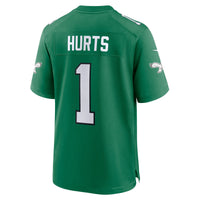 Philadelphia Eagles Jalen Hurts Nike Kelly Green Alternate Game Player Jersey