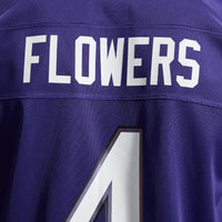 Baltimore Ravens Zay Flowers Nike Purple Team Game Jersey