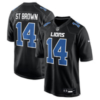 Detroit Lions Amon-Ra St. Brown Nike Carbon Black Carbon Fashion Jersey