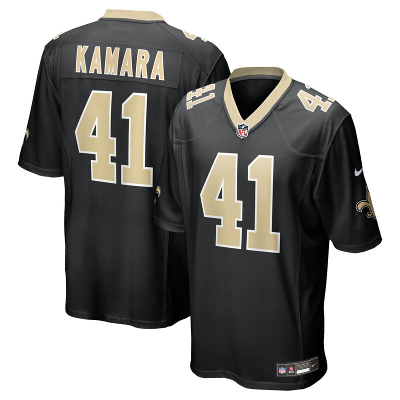 New Orleans Saints Alvin Kamara Nike Black Game Jersey