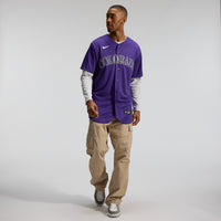 Colorado Rockies Nike Purple Alternate Authentic Jersey