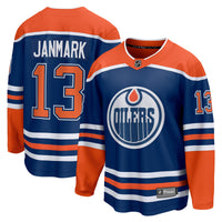 Edmonton Oilers Mattias Janmark Fanatics Royal Home Breakaway Jersey