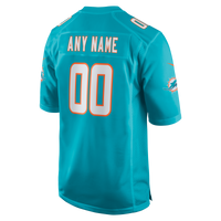 Miami Dolphins Nike Aqua Custom Game Jersey