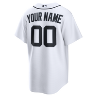 Detroit Tigers Nike White Home Replica Custom Jersey
