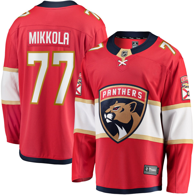 Florida Panthers Niko Mikkola Fanatics Red Premier Breakaway Player Jersey