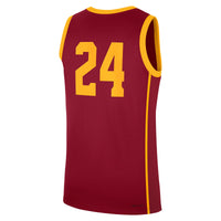 Nike #24 Cardinal USC Trojans Road Replica Jersey