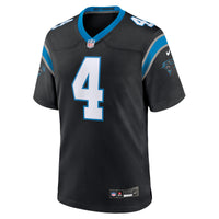 Carolina Panthers Tetairoa McMillan Nike Black Team Game Jersey