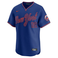 New York Mets Francisco Lindor Nike Royal Alternate Limited Player Jersey