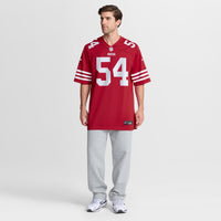 San Francisco 49ers Fred Warner Nike Scarlet Team Game Player Jersey