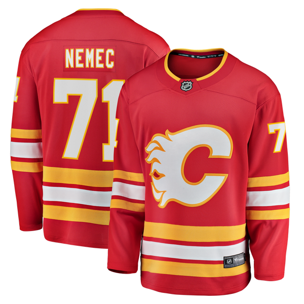 Calgary Flames Simon Nemec Fanatics Red Home Breakaway Jersey