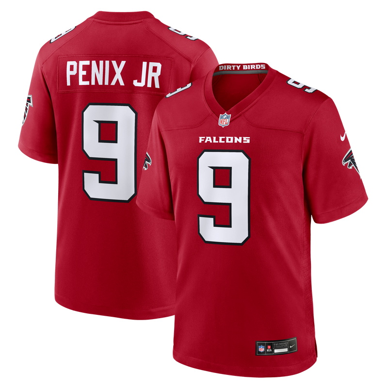 Atlanta Falcons Michael Penix Jr. Nike Red Game Jersey