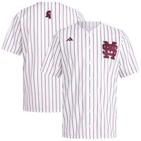 adidas White Mississippi State Bulldogs Replica Baseball Jersey