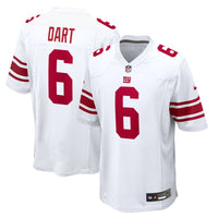 New York Giants Jaxson Dart Nike White Game Jersey