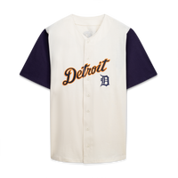 Detroit Tigers Profile Cream/Navy Big & Tall Two-Color Fashion Jersey