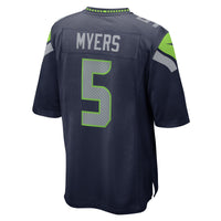 Seattle Seahawks Jason Myers Nike College Navy Game Jersey
