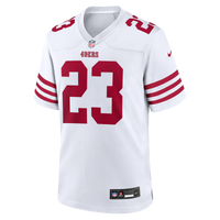 San Francisco 49ers Christian McCaffrey Nike White Game Player Jersey