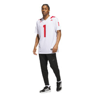 adidas #1 White Nebraska Huskers Away Premier Football Jersey