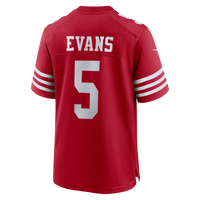 San Francisco 49ers Mike Evans Nike Scarlet Game Jersey