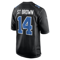 Detroit Lions Amon-Ra St. Brown Nike Carbon Black Carbon Fashion Jersey