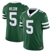 New York Jets Garrett Wilson Nike Legacy Green Team Vapor F.U.S.E. Stitched Limited Jersey