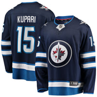 Winnipeg Jets Rasmus Kupari Fanatics Navy Home Premier Breakaway Player Jersey