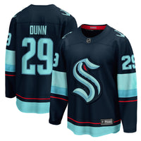 Seattle Kraken Vince Dunn Fanatics Deep Sea Blue Home Breakaway Player Jersey