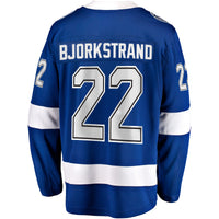 Tampa Bay Lightning Oliver Bjorkstrand Fanatics Blue Home Breakaway Jersey