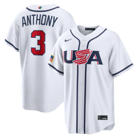 USA Baseball Roman Anthony Nike White 2026 World Baseball Classic Home Stadium Jersey