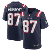 New England Patriots Rob Gronkowski Nike Navy Team Retired Player Game Jersey