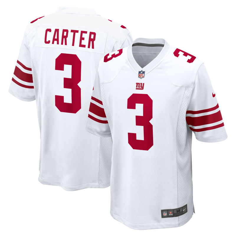 New York Giants Abdul Carter Nike White Game Jersey