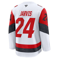 Carolina Hurricanes Seth Jarvis Fanatics White Away Premium Jersey
