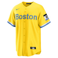 Boston Red Sox David Ortiz Nike Gold Retired Player City Connect Replica Jersey