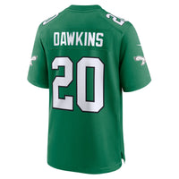 Philadelphia Eagles Brian Dawkins Nike Kelly Green Alternate Retired Player Game Jersey