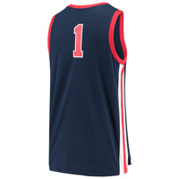 Nike #1 Navy Ole Miss Rebels Replica Basketball Jersey