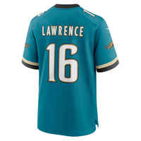Jacksonville Jaguars Trevor Lawrence Nike Teal Prowler Throwback Player Game Jersey