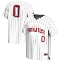 GameDay Greats #0 White Virginia Tech Hokies Lightweight Baseball Fashion Jersey