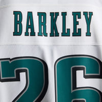Philadelphia Eagles Saquon Barkley Nike White Game Jersey