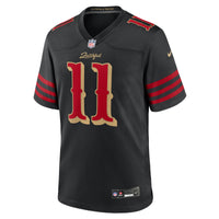 San Francisco 49ers Brandon Aiyuk Nike Black 2025 Rivalries Collection Game Jersey