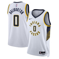 Indiana Pacers Nike Association Edition Swingman Jersey - White - Tyrese Haliburton