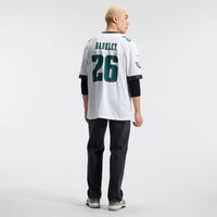 Philadelphia Eagles Saquon Barkley Nike White Game Jersey