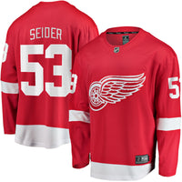 Detroit Red Wings Moritz Seider Fanatics Red Home Breakaway Player Jersey